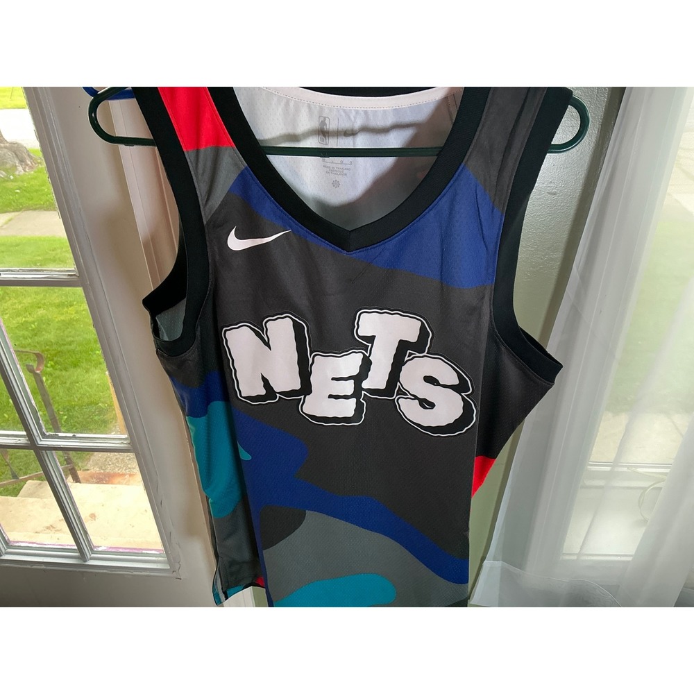 Nike Brooklyn Nets City Edition Swingman Jersey MensLarge Multi Color CN1614-016